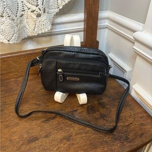Multisac‎ Black Leather Crossbody Bag NEW w/out tags